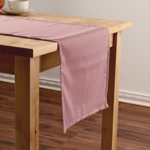 Dusty Rose Solid Color Short Table Runner