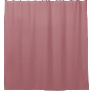Dusty Rose Solid Color Shower Curtain