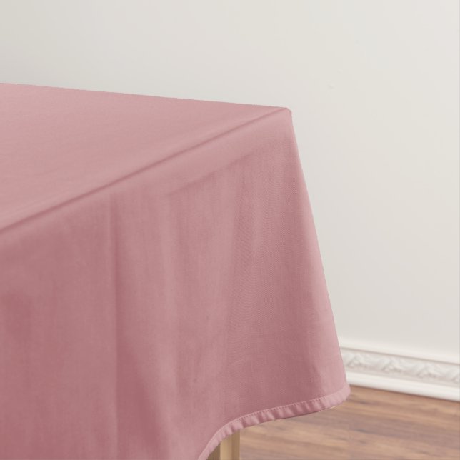 Dusty Rose Solid Color Tablecloth (In Situ)