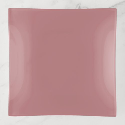 Dusty Rose Solid Color Trinket Tray