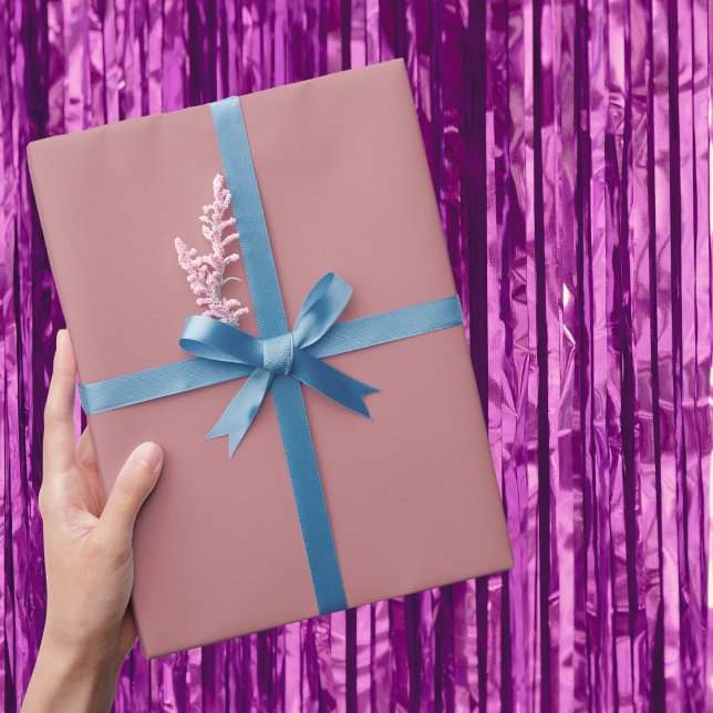 Dusty Rose Solid Color Wrapping Paper (Creator Uploaded)