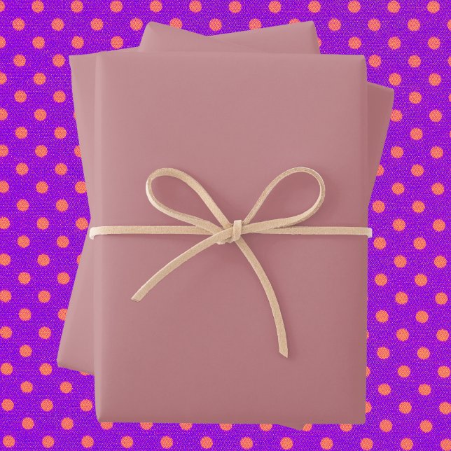 Dusty Rose Solid Color Wrapping Paper Sheets (Creator Uploaded)