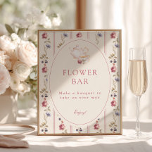 Dusty Rose Tea Party Flower Bar