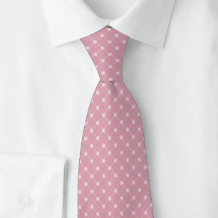 Dusty Rose Trellis Neck Tie