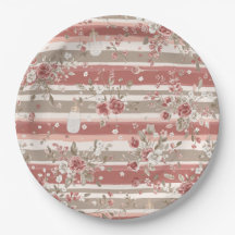 Dusty Rose Vintage Floral Baby Girl 