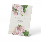 Dusty Rose Vintage Floral Women's Birthday 