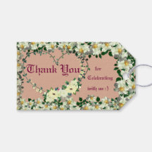 Dusty Rose - Wedding Favors Gift Tags