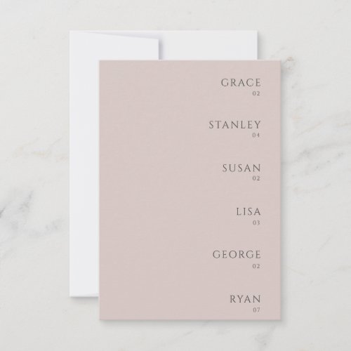 Dusty Rose Wedding Name Tag Table Place Cards