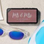 Dusty Rose Wedding Newlywed Couples Personalized Bluetooth Speaker<br><div class="desc">Celebrate during your wedding planning dancing to your favorite tunes with this Dusty Rose Wedding Newlywed Couples Personalized Bluetooth Speaker. It has a modern classy design with a customizable pink background and white trendy script lettering. The text is "Mr. & Mrs." in bold white hand lettered script followed by newlywed's...</div>