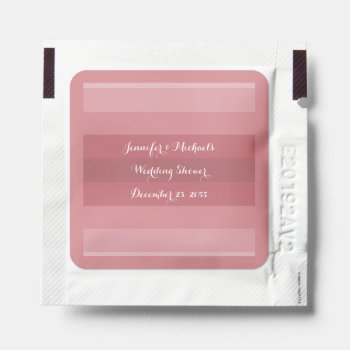 Dusty Rose Wedding Shower  Anniversary Party Hand Sanitizer Packet by SocolikCardShop at Zazzle
