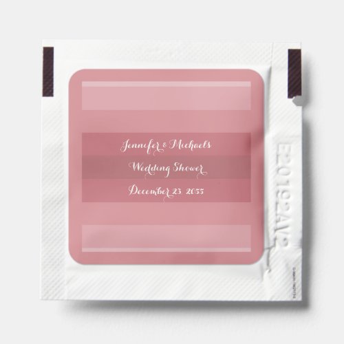 Dusty Rose Wedding Shower Anniversary Party Hand Sanitizer Packet
