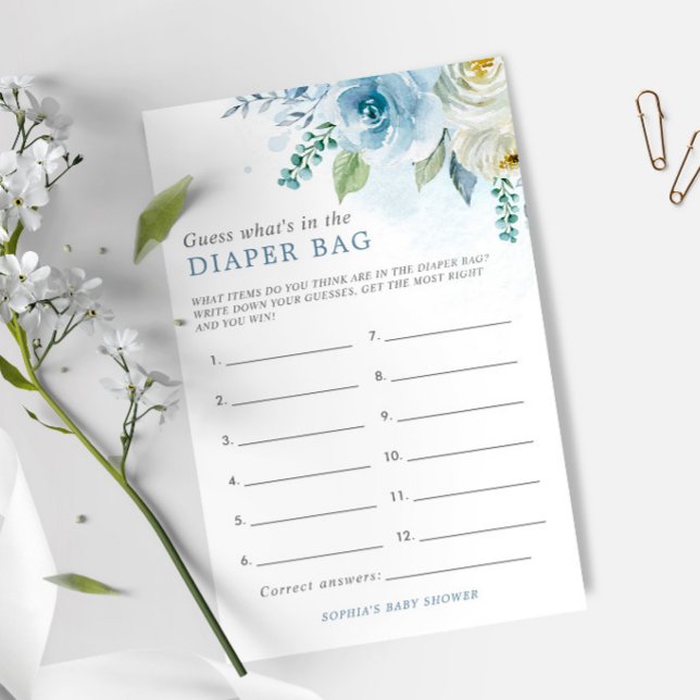 Dusty  Rose What Is In The Diaper Bag Shower Game (Creator Uploaded)