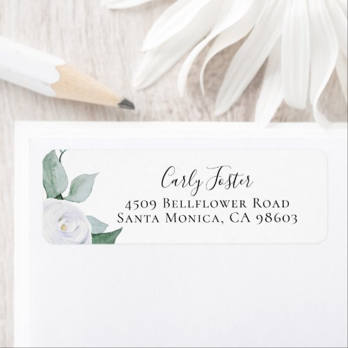 Dusty Sage Botanical Return Address Label