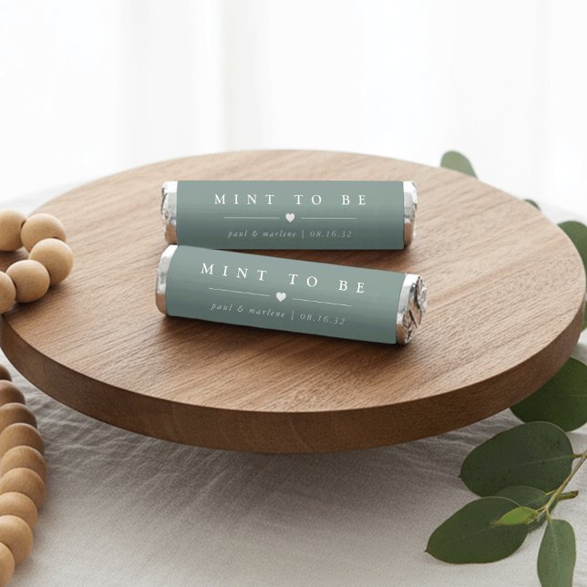 Dusty Sage | Classic Elegant Personalized Wedding Breath Savers® Mints (Creator Uploaded)