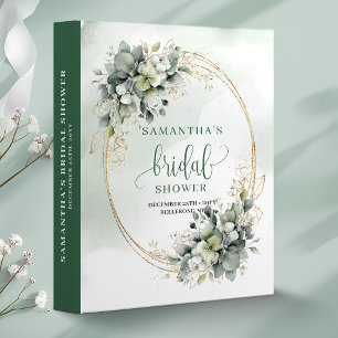 Dusty Sage Green Bridal Shower Memory Binder