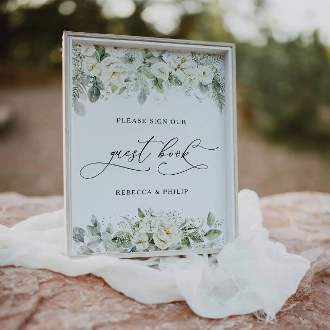 Dusty Sage Green Guest Book Sign (Creator Uploaded)