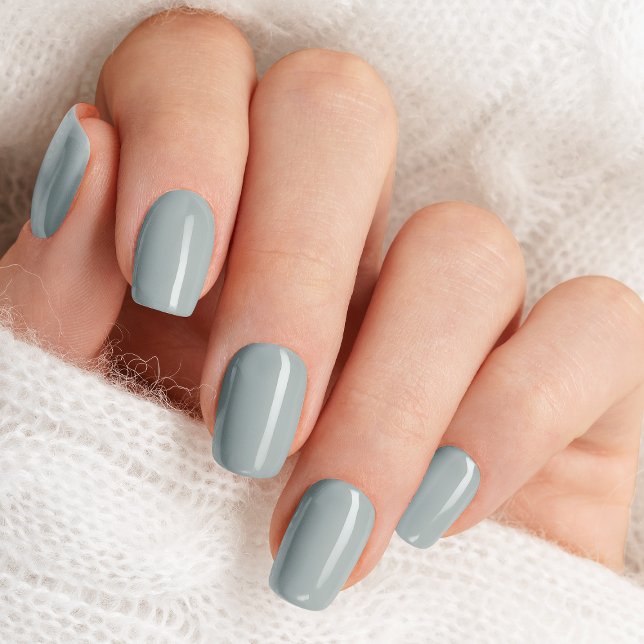 Dusty Sage Green Minx Nail Art (Creator Uploaded)