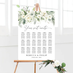Dusty Sage Green Seating Chart Foam Board