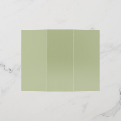 Dusty Sage Green Solid Color Brochure