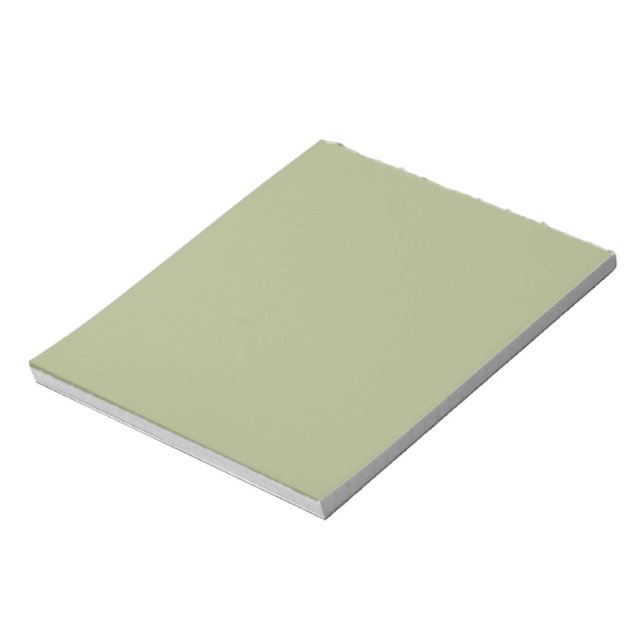 Dusty Sage Green Solid Color Notepad (Rotated)