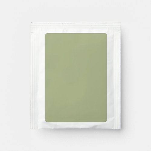 Dusty Sage Green Solid Color Tea Bag Drink Mix
