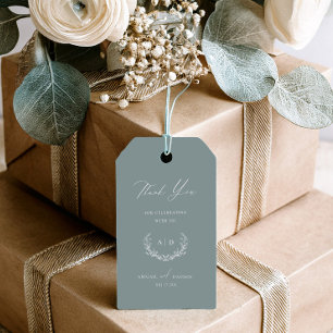 Dusty Sage Wedding Day Thank you Favor Gift Tag