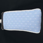 Dusty Something Blue Bow Coquette Ladies Golf Head Cover<br><div class="desc">This classic dusty French blue is a calming backdrop for these dainty white coquette bows. A classic Something Blue towards celebrating your favorite bride to be or to complement your classic golf aesthetic. Hit this course with this monogrammed club cover this season. Makes a great Christmas or Hanukkah gift for...</div>
