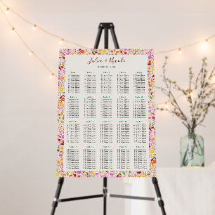 Dusty Vibrant Spring Summer Peony Flowers Wedding Foam Board