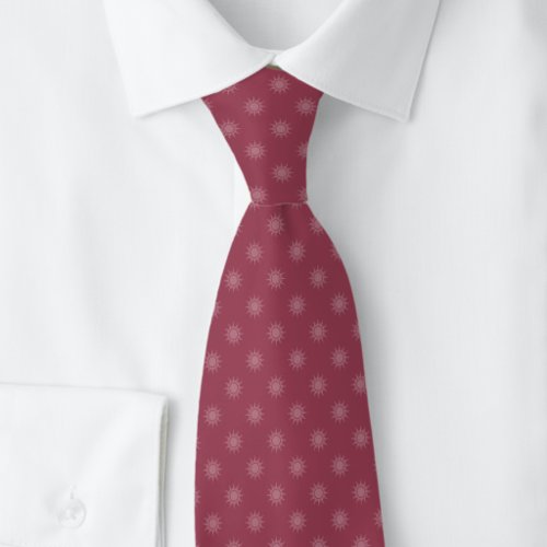 Dusty Wine Sun Neck Tie