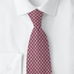Dusty Wine Tiny Starburst Neck Tie