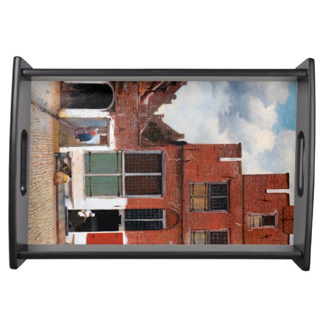 Dutch Alley, Johannes Vermeer Serving Tray (Front)