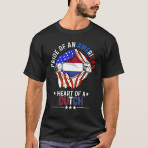 Dutch American America Pride Foreign Netherlands F T-Shirt