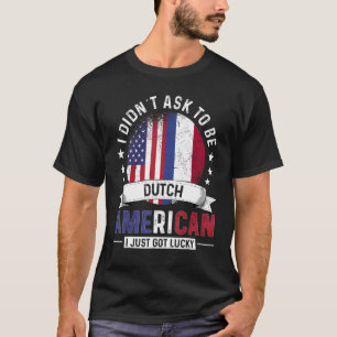 Dutch American Countries Flags Pride Netherlands F T-Shirt