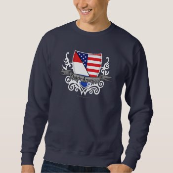 Dutch-american Shield Flag Sweatshirt by representshop at Zazzle