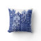 Dutch Amsterdam Blue Houses Throw Pillow