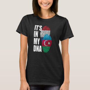 Dutch And Azerbaijani Mix DNA Flag Heritage T-Shirt
