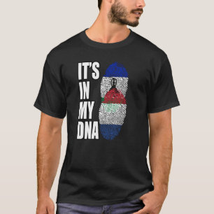 Dutch And Basotho Mix DNA Heritage Flag T-Shirt