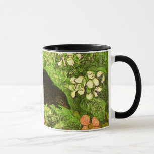 Dutch Art Nouveau Hedgehog and Babies Mug