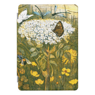 Dutch Art Nouveau Meadow Wildflowers, Butterflies iPad Pro Cover