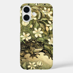 Dutch Art Nouveau Toad and Dogwood iPhone 16 Case