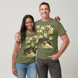Dutch Art Nouveau Toad and Dogwood T-Shirt