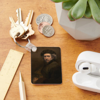 Dutch Artist Rembrandt Self Portrait Golden Age Keychain