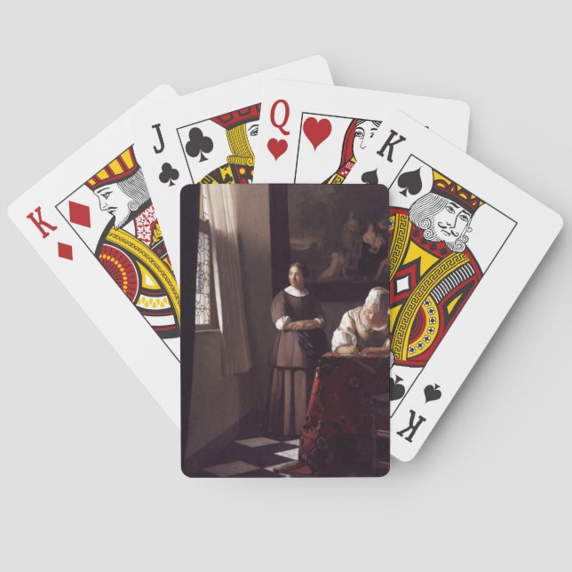 Dutch Artist Vermeer Painting Poker Cards (Back)