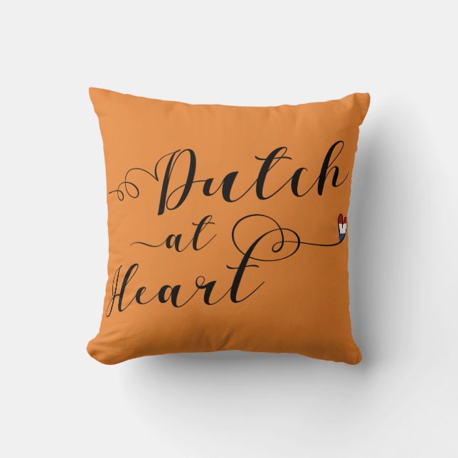 Dutch At Heart Throw Cushion, Holland Pillow (Front)
