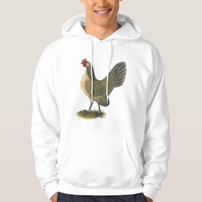 Dutch Bantam:  Blue Quail Hen Hoodie (Front)