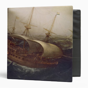 Dutch Battleship in a Storm Binder