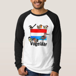 Dutch Birder: Vogelaar Men's Canvas Long Sleeve Raglan T-Shirt