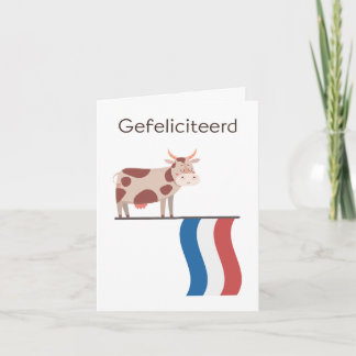 Dutch Birthday Card – Gefeliciteerd