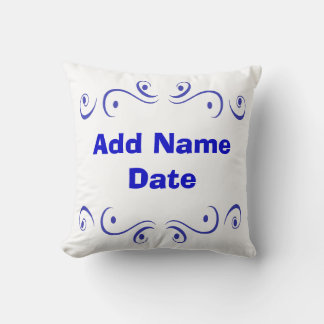 Dutch Blue Add Text Pillow
