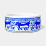 Dutch Blue Dachshund Pet Bowl<br><div class="desc">Dutch Blue Pet. Blue Dutch design,  add name to bowl.</div>